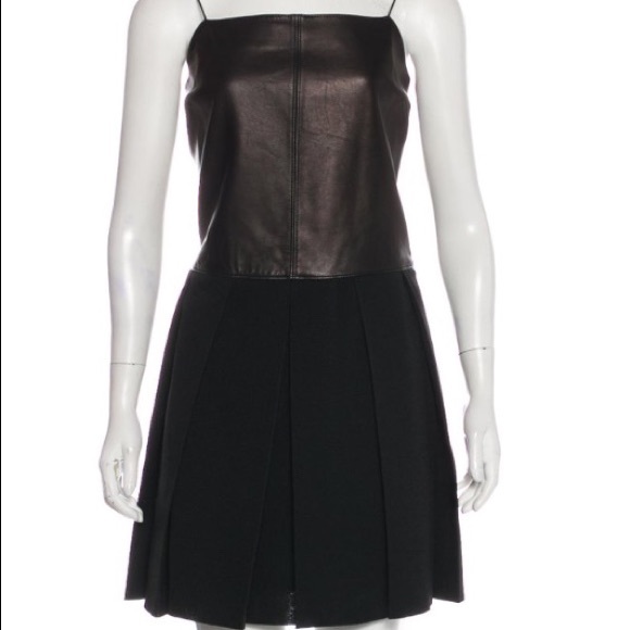 NWOT RAG & BONE leather & fabric dress - Picture 1 of 8